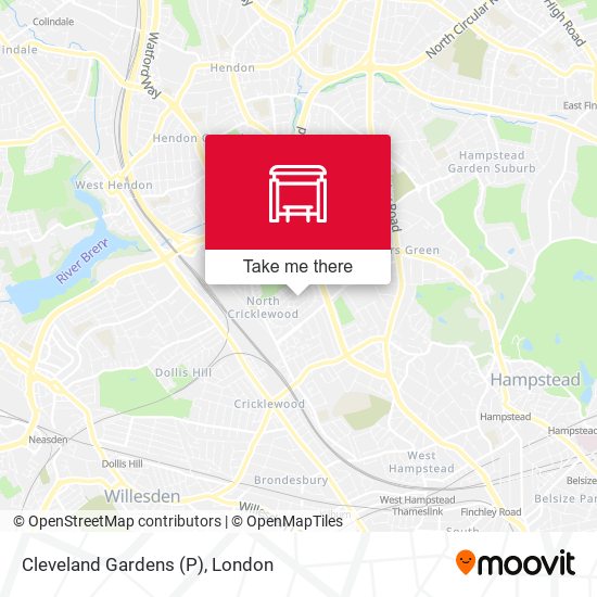 Cleveland Gardens (P) map
