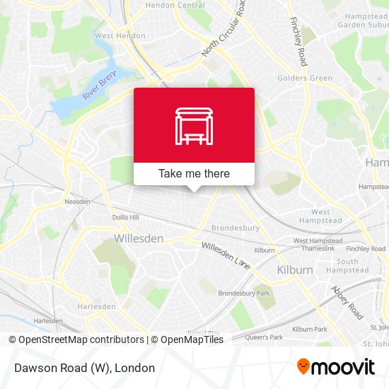 Dawson Road (W) map