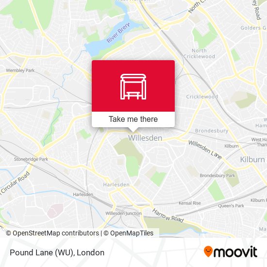 Pound Lane (WU) map