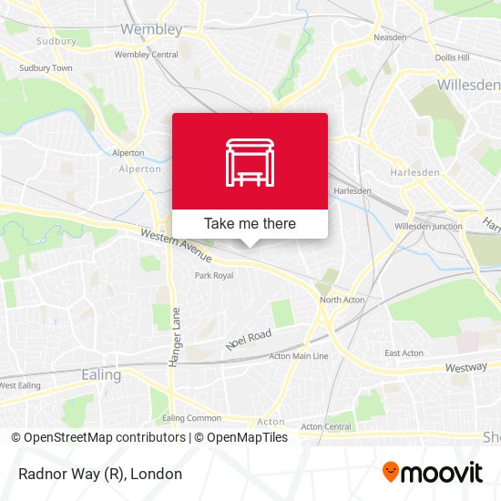 Radnor Way map