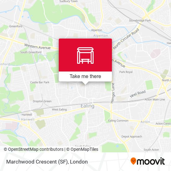 Marchwood Crescent (SF) map