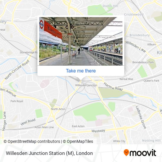 Willesden Junction Station (M) map