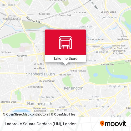 Ladbroke Square Gardens (HN) map