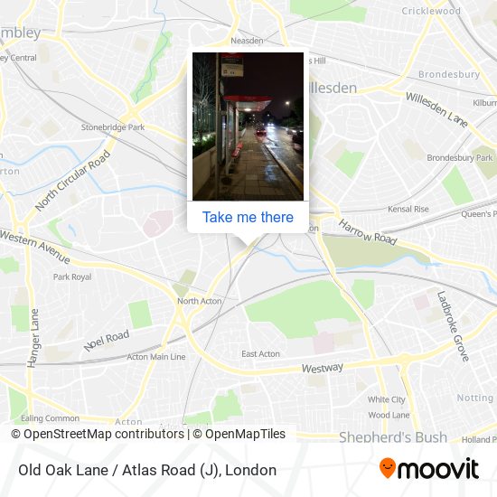 Old Oak Lane / Atlas Road (J) map