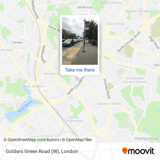 Golders Green Road (W) map