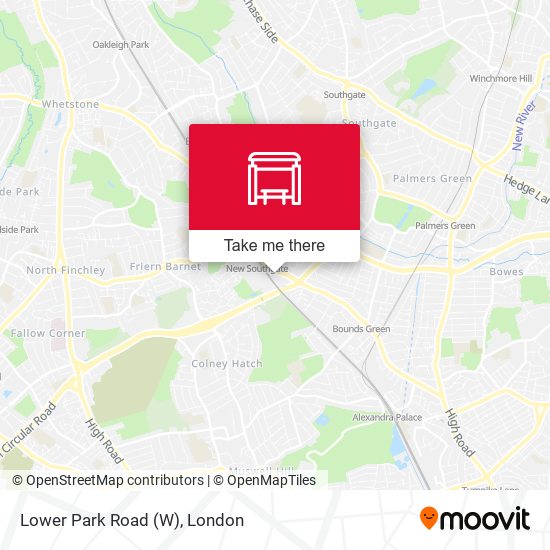 Lower Park Road (W) map