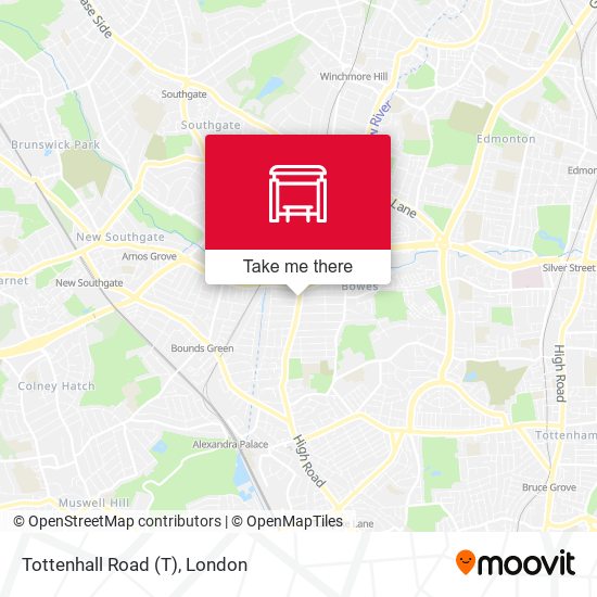 Tottenhall Road map