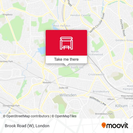Brook Road (W) map