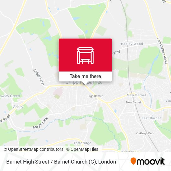 Barnet High Street / Barnet Church (G) map
