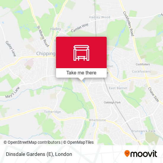 Dinsdale Gardens (E) map