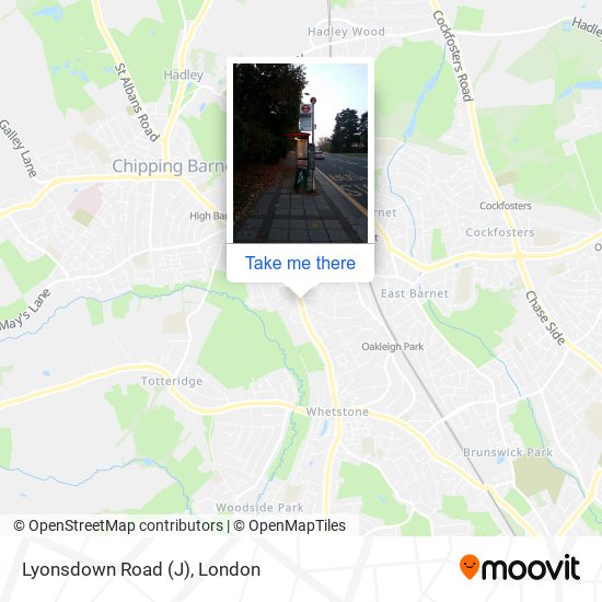 Lyonsdown Road (J) map