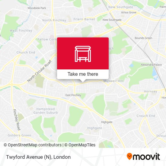 Twyford Avenue (N) map