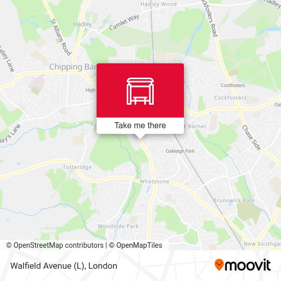 Walfield Avenue (L) map