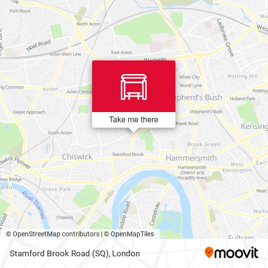 Stamford Brook Road (SQ) map