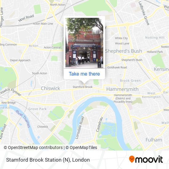 Stamford Brook Station (N) map