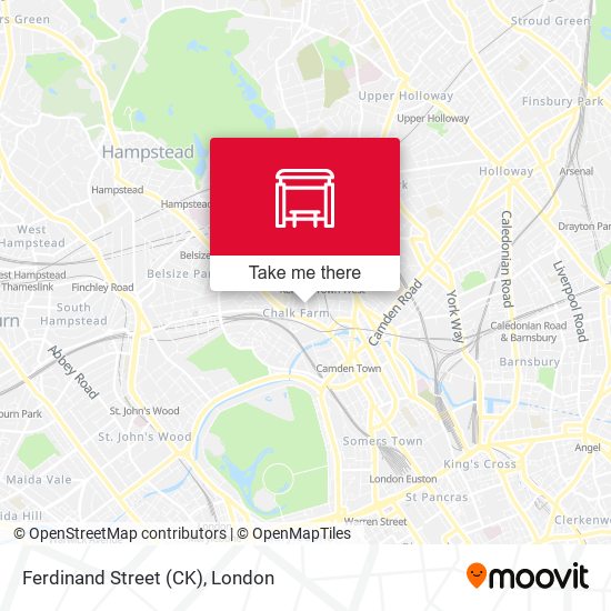 Ferdinand Street (CK) map