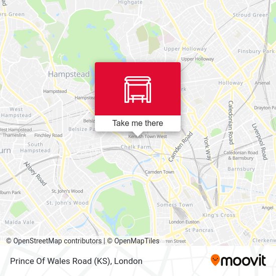 Prince Of Wales Road (KS) map