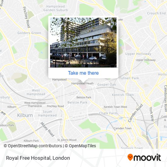 Royal Free Hospital (Z) map