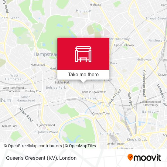 Queen's Crescent (KV) map