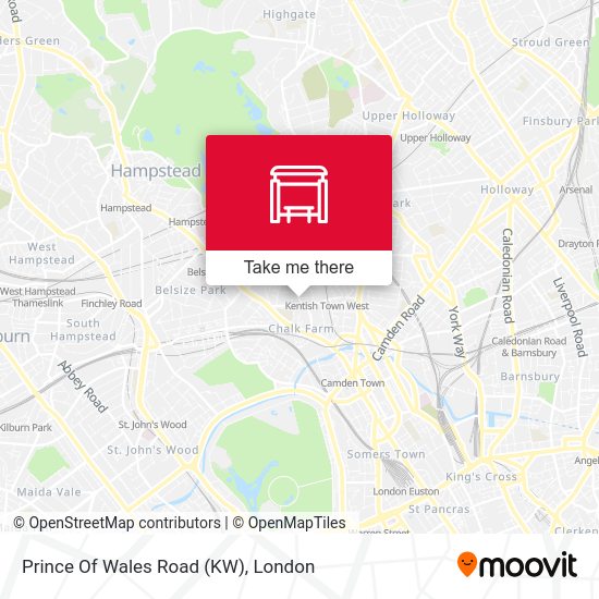 Prince Of Wales Road (KW) map