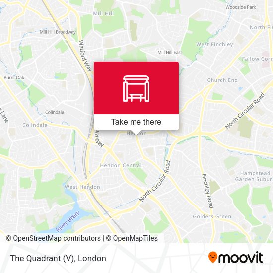 The Quadrant (V) map