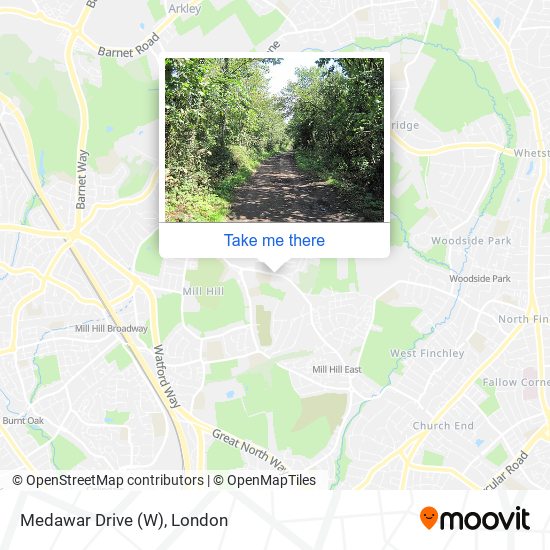 Medawar Drive (W) map