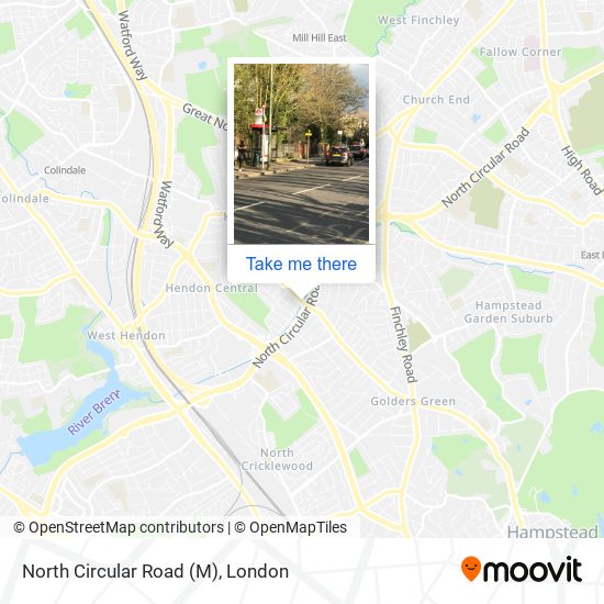 North Circular Road (M) map