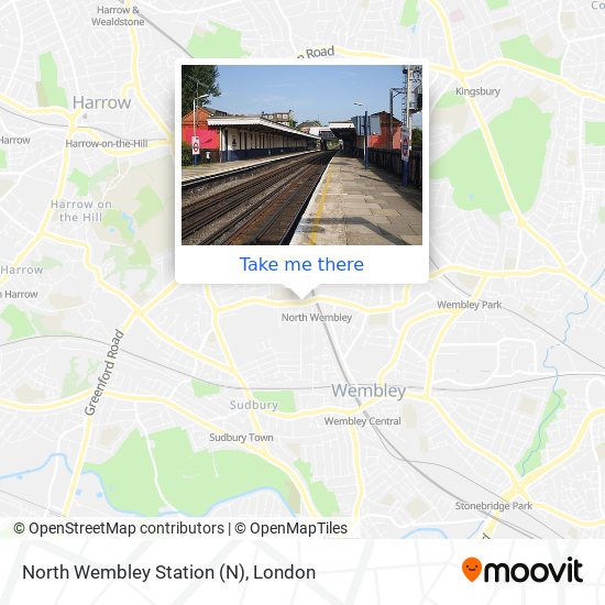 North Wembley Station map