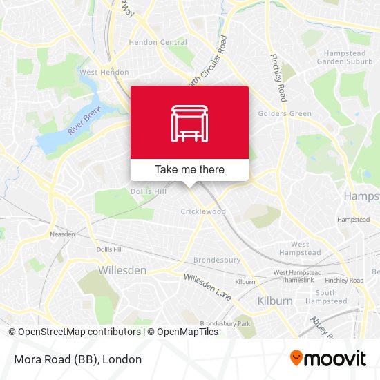 Mora Road (BB) map