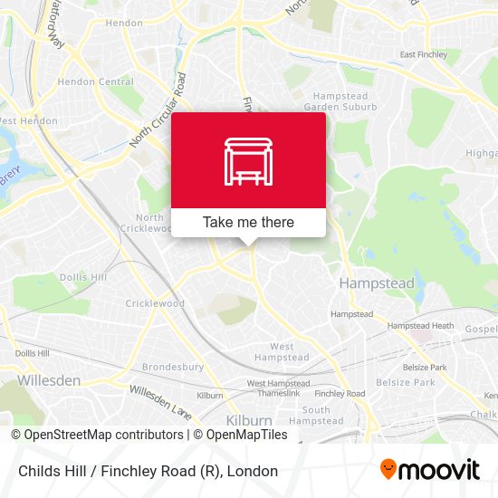 Childs Hill / Finchley Road map