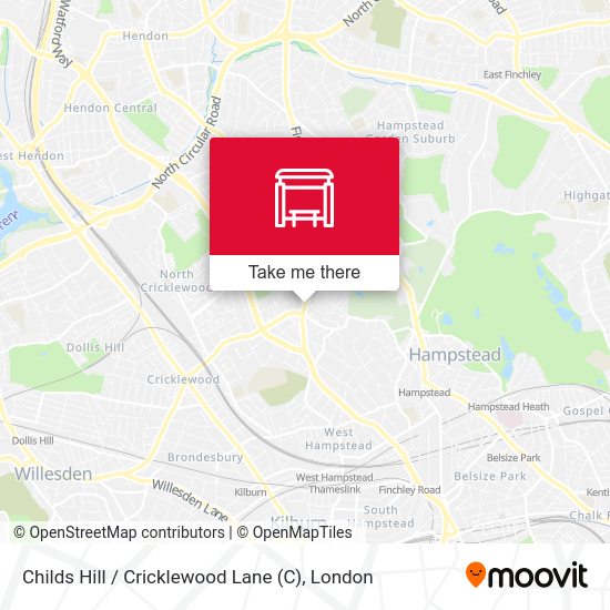 Childs Hill / Cricklewood Lane map