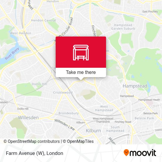 Farm Avenue (W) map
