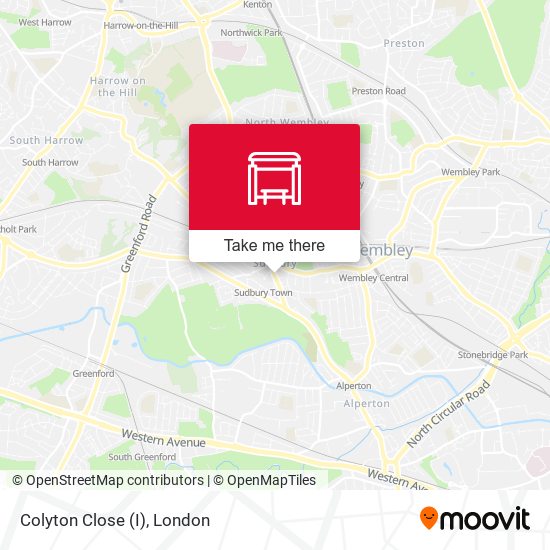 Colyton Close (I) map