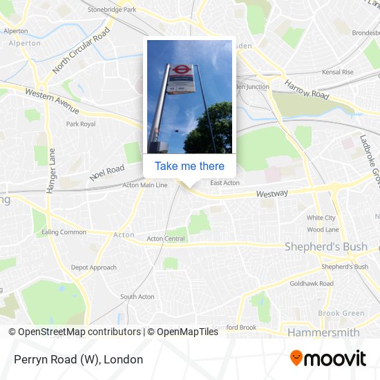 Perryn Road (W) map