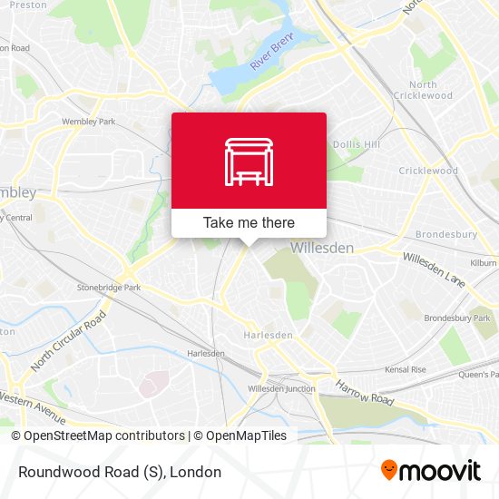 Roundwood Road (S) map