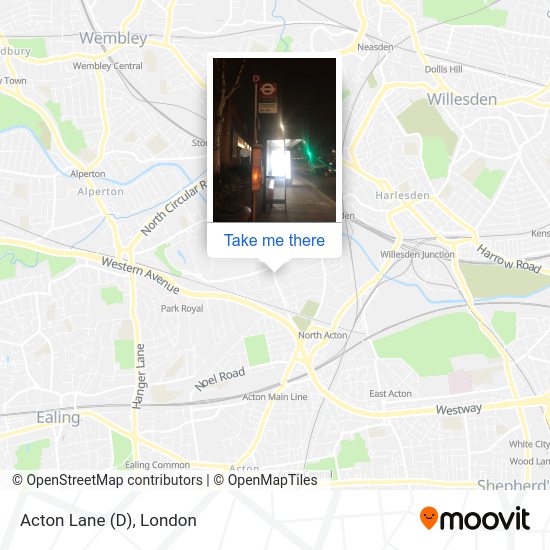 Acton Lane (D) map