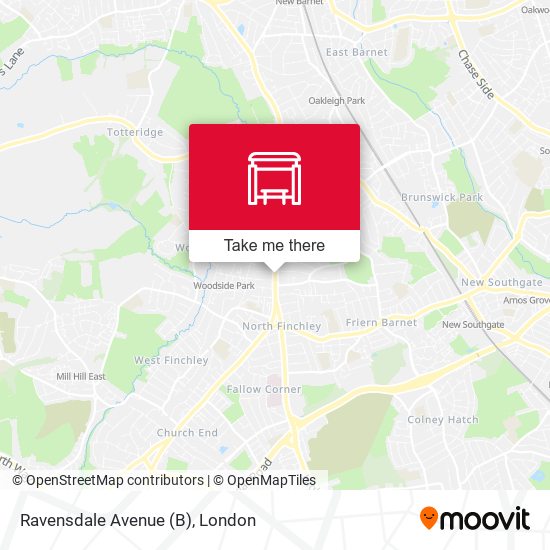 Ravensdale Avenue (B) map