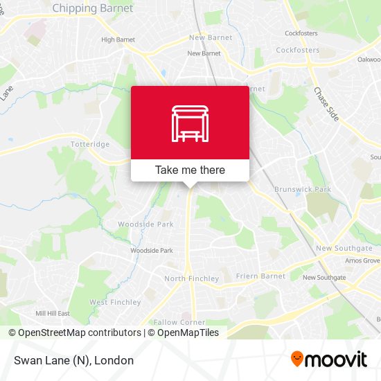 Swan Lane (N) map