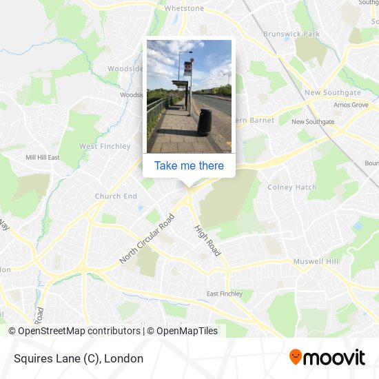 Squires Lane (C) map