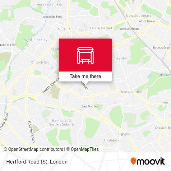 Hertford Road (S) map