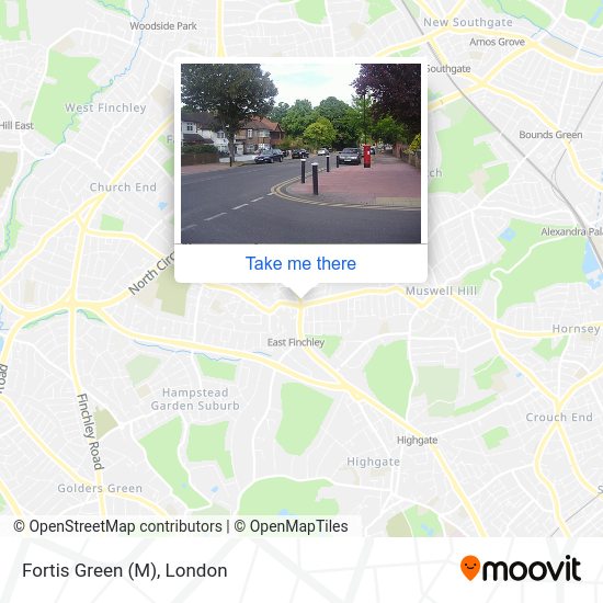Fortis Green (M) map