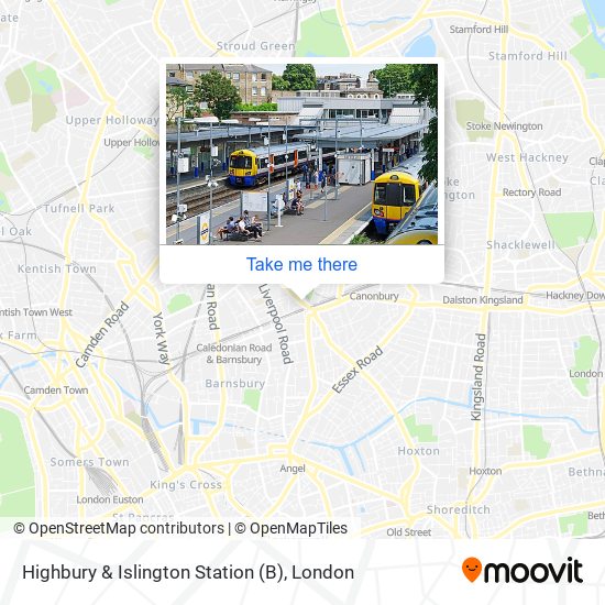 Highbury & Islington Station (B) map