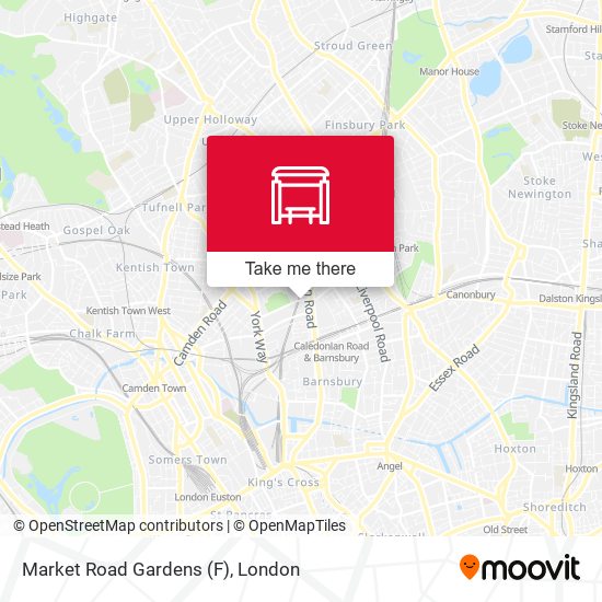 Market Road Gardens (F) map