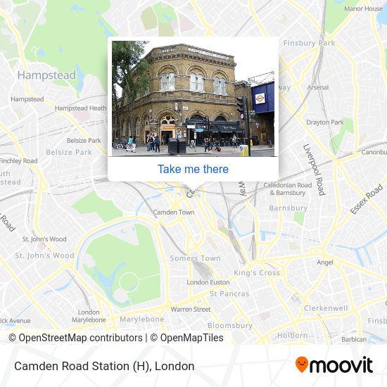 Camden Road Station (H) map