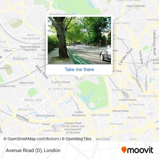 Avenue Road (D) map