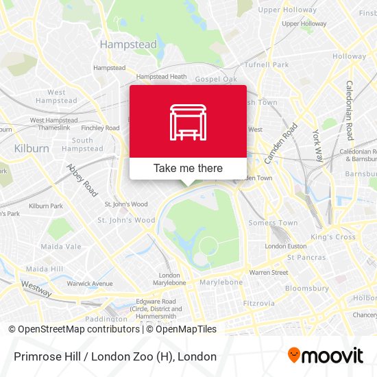 Primrose Hill / London Zoo map