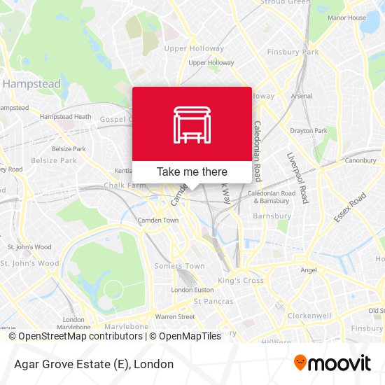 Agar Grove Estate map