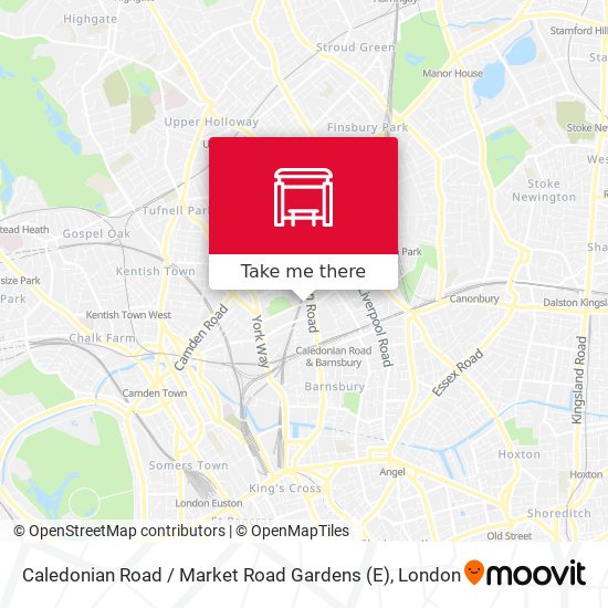 Caledonian Road / Market Road Gardens (E) map