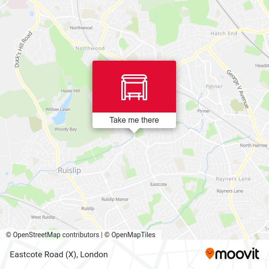 Eastcote Road (X) map