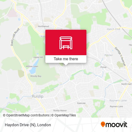 Haydon Drive (N) map